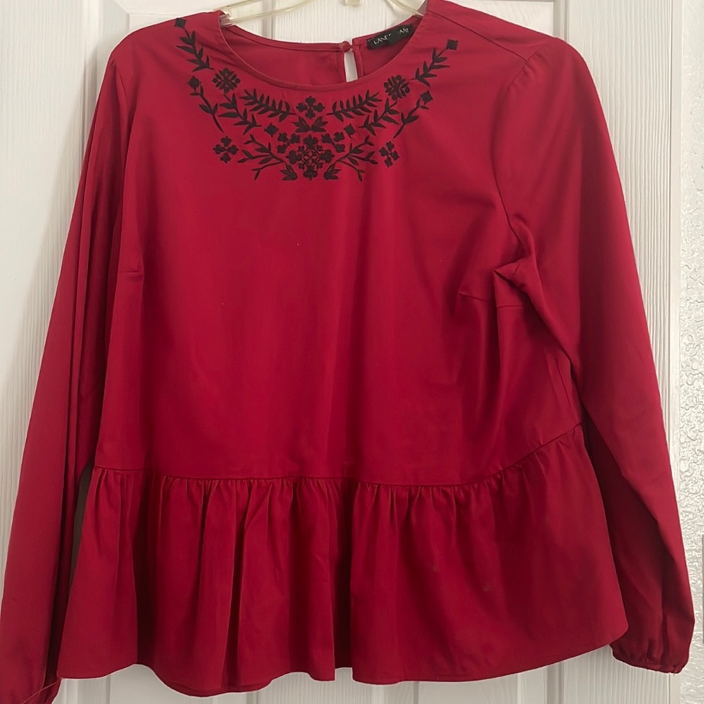 Lane Bryant Burgundy top.
